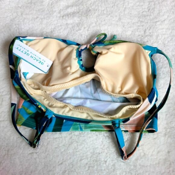 NWT Slimming Swim Crop Top Sz Small - Picture 5 of 6